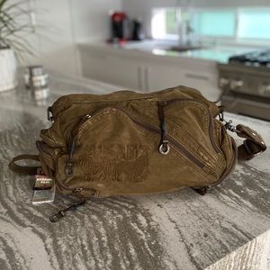 military style crossbody bag